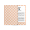 Checkered Cream Kindle Skin