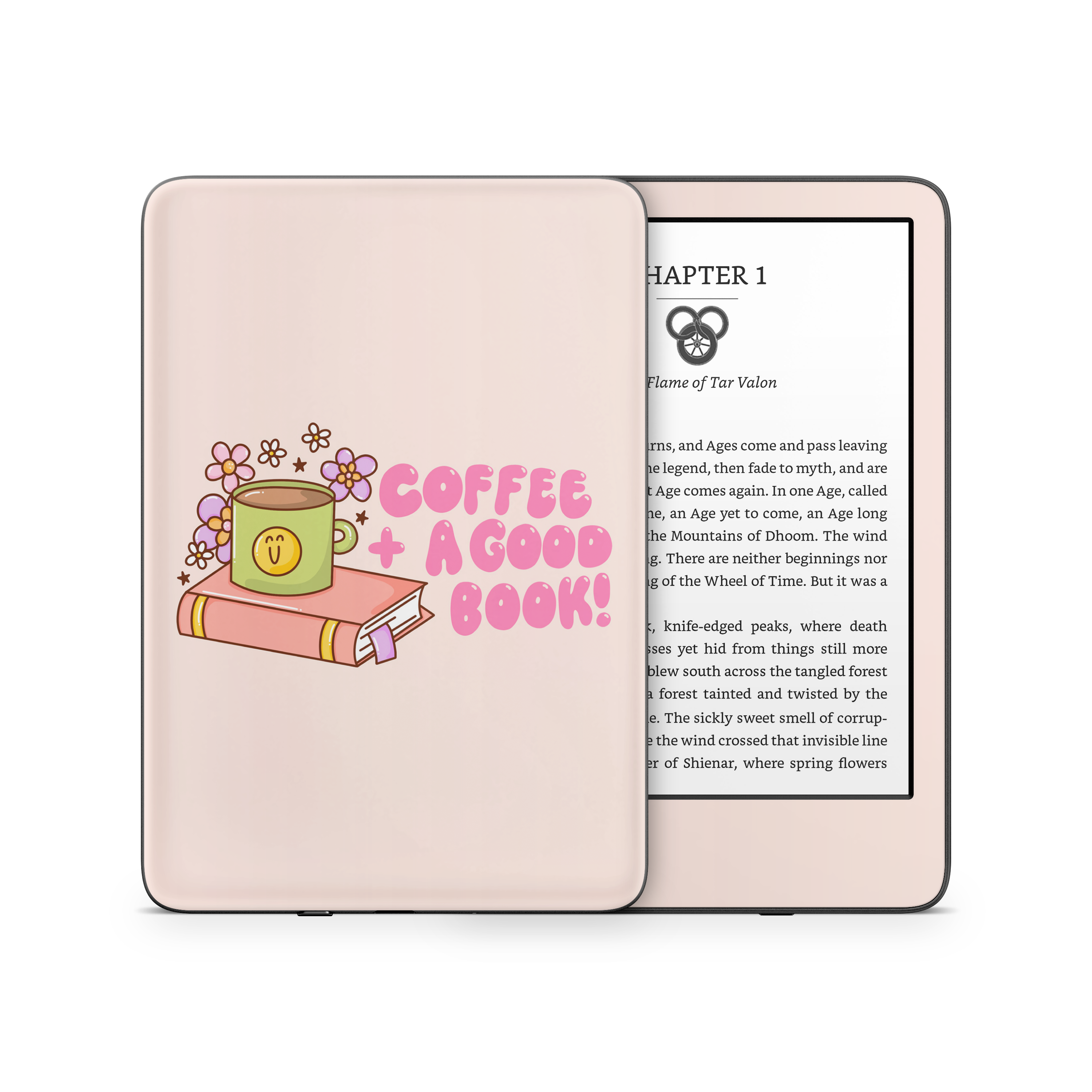 Coffee + Good Book Kindle Skin