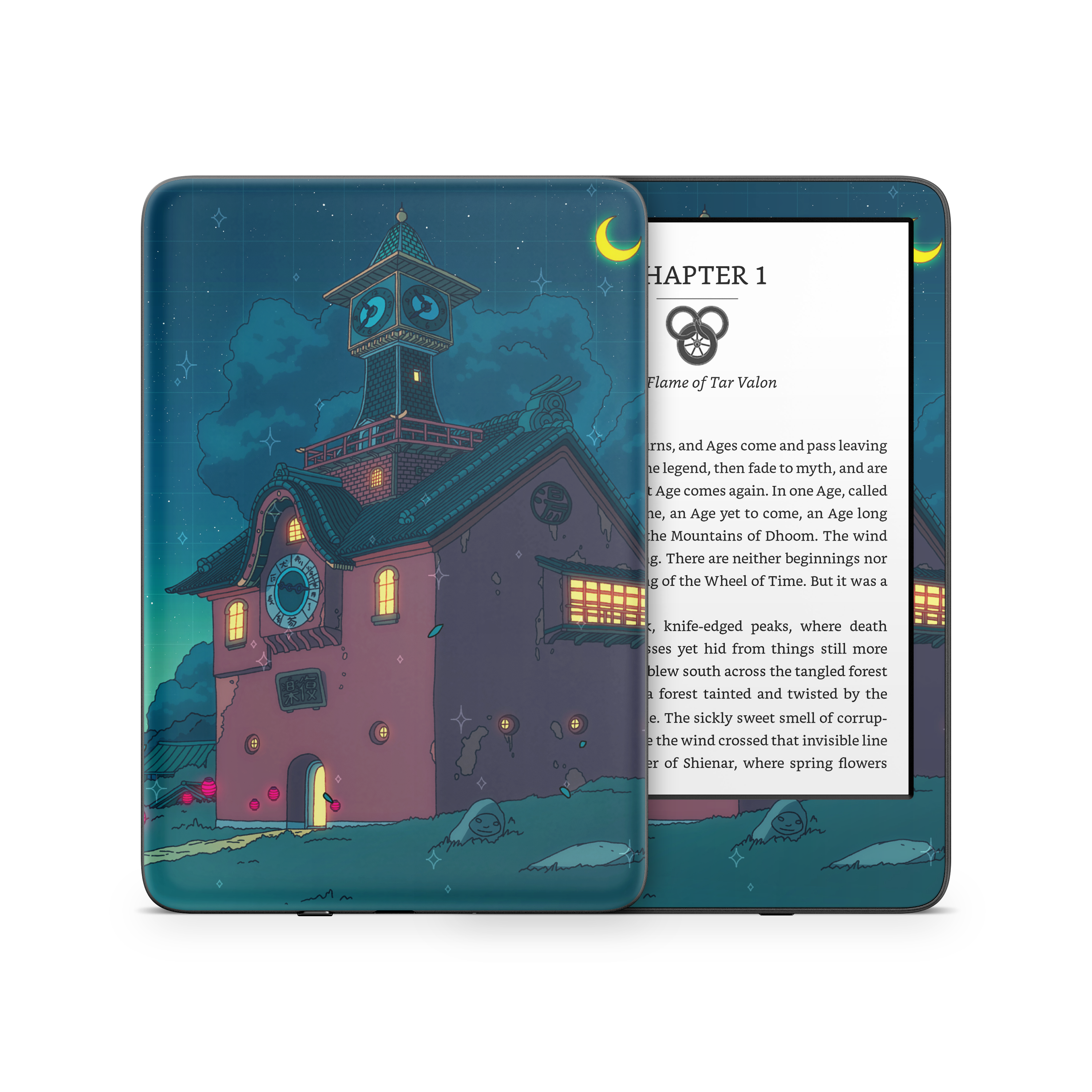 Spirited Entrace Night Kindle Skin