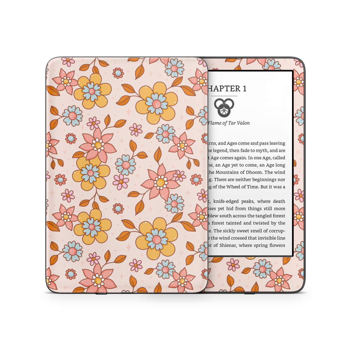 Fall Floral Kindle Skin