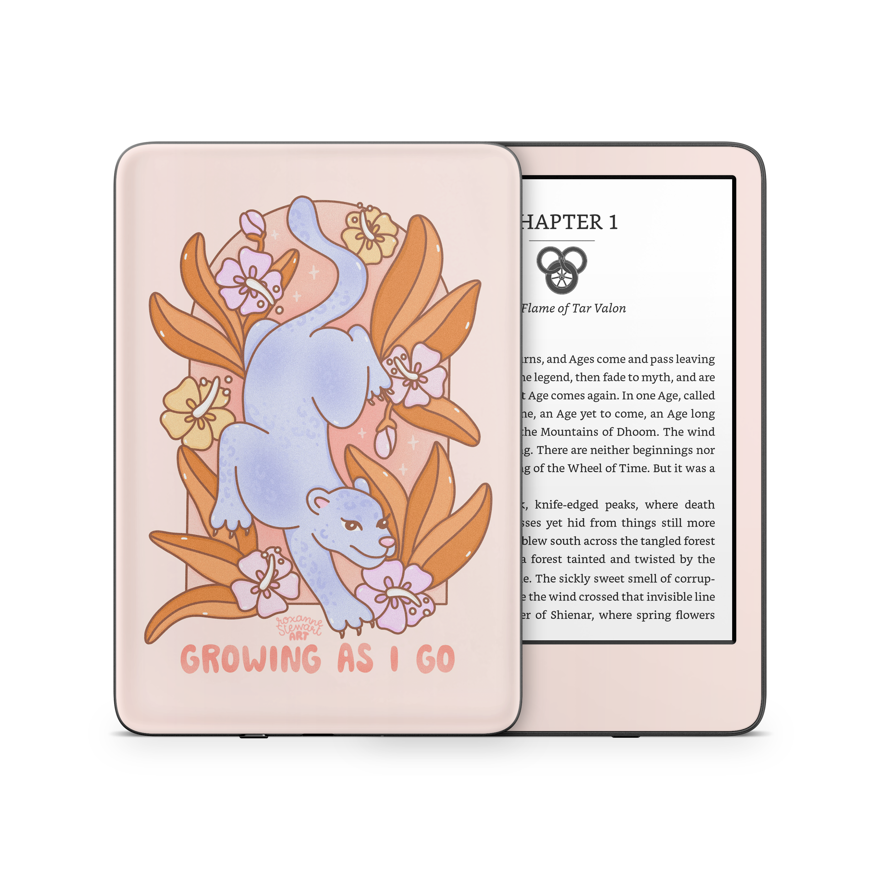 Growing As I Go Kindle Skin