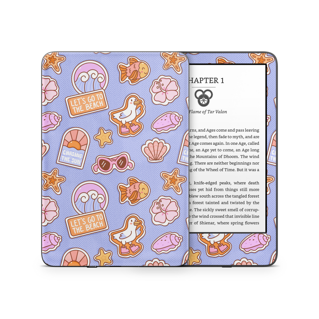 Patches Blue Kindle Skin