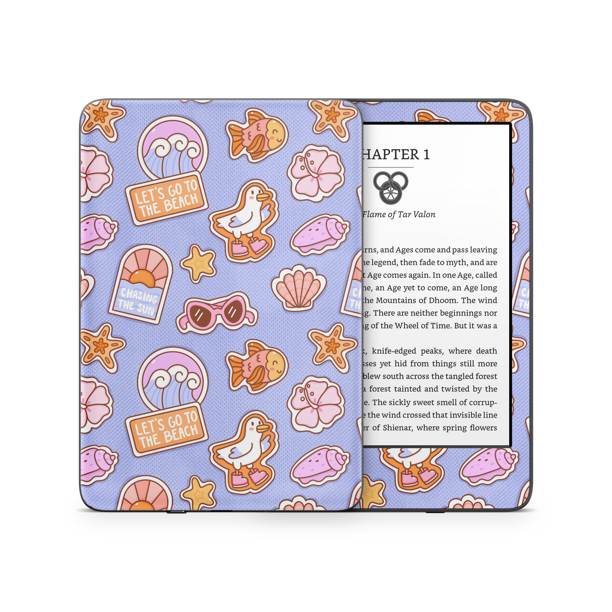 Patches Blue Kindle Skin
