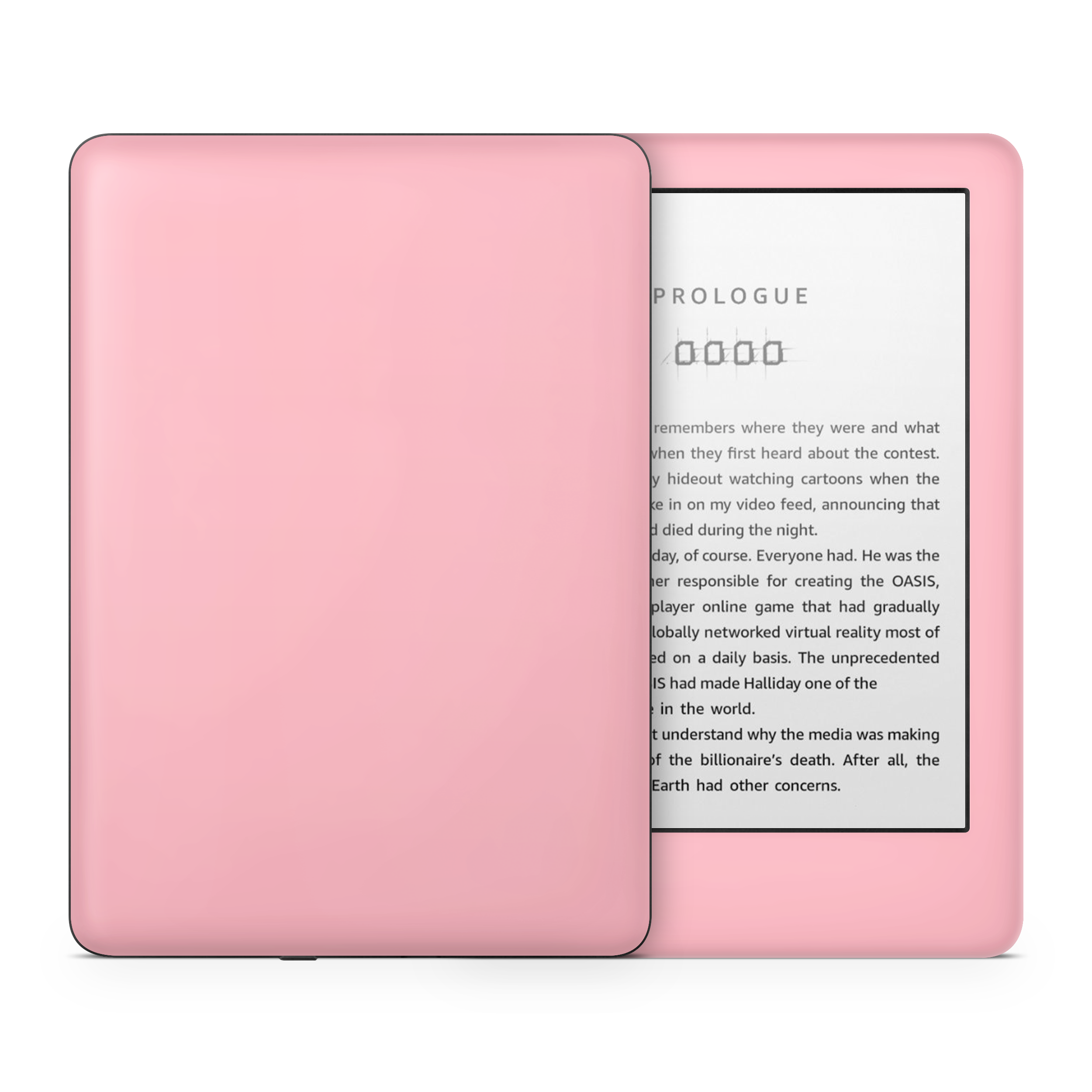 Pastel Pink Kindle eReader Skin