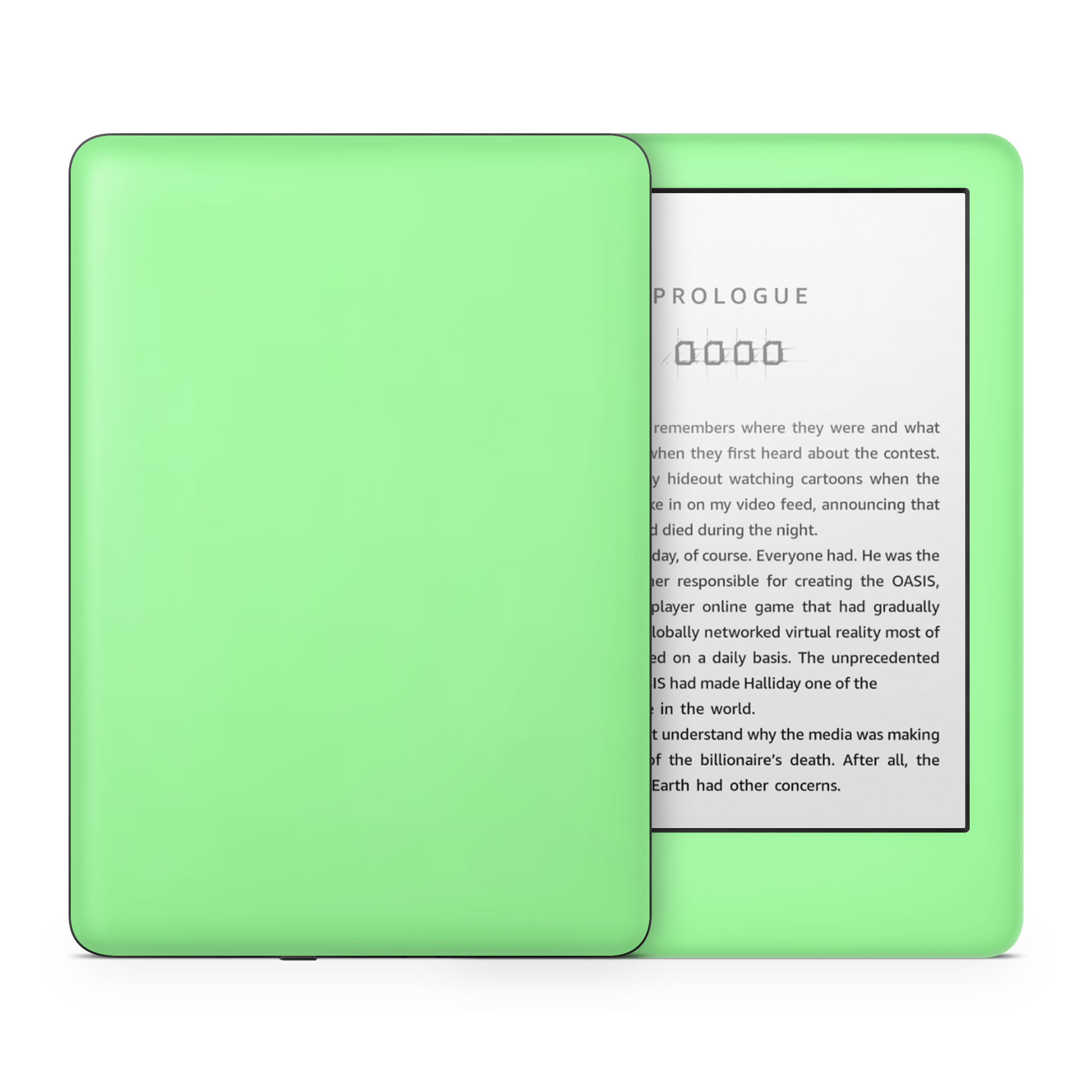 Mint Green Kindle eReader Skin