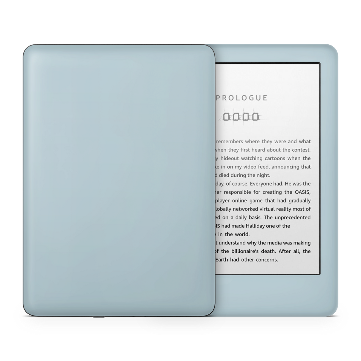 Baby Blue Kindle eReader Skin