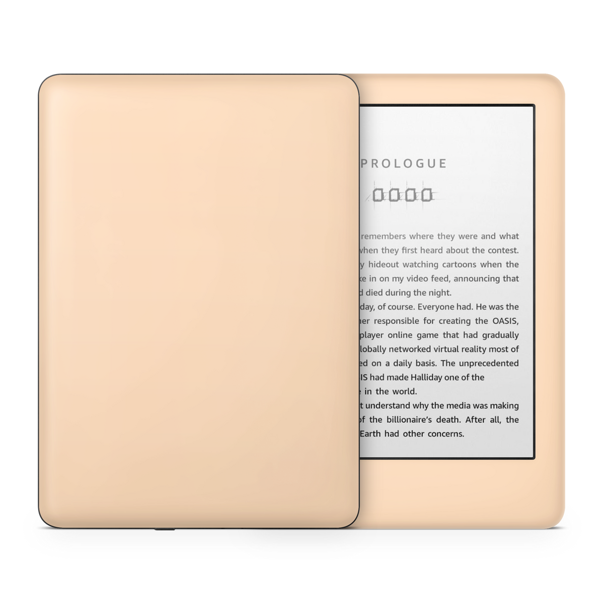 Peach Kindle eReader Skin