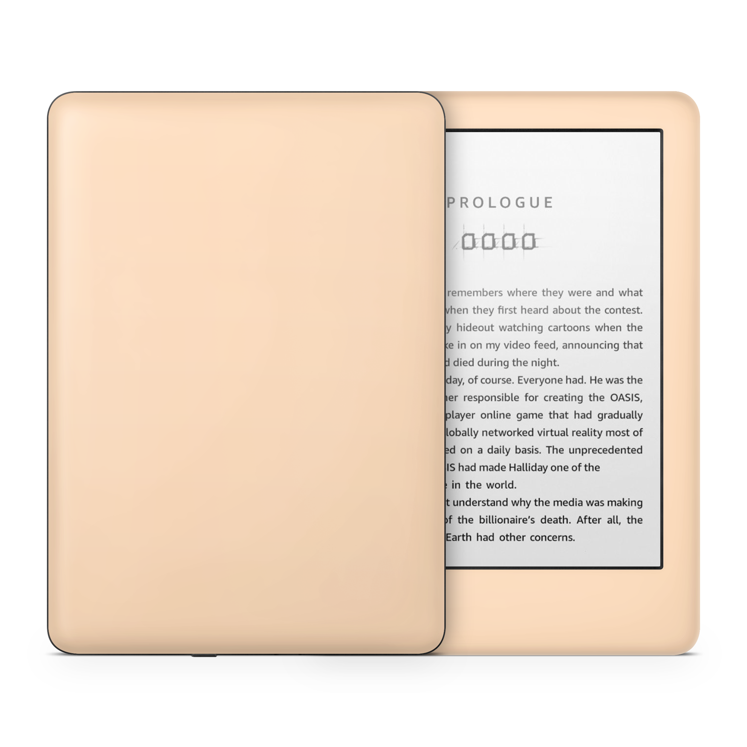Peach Kindle eReader Skin