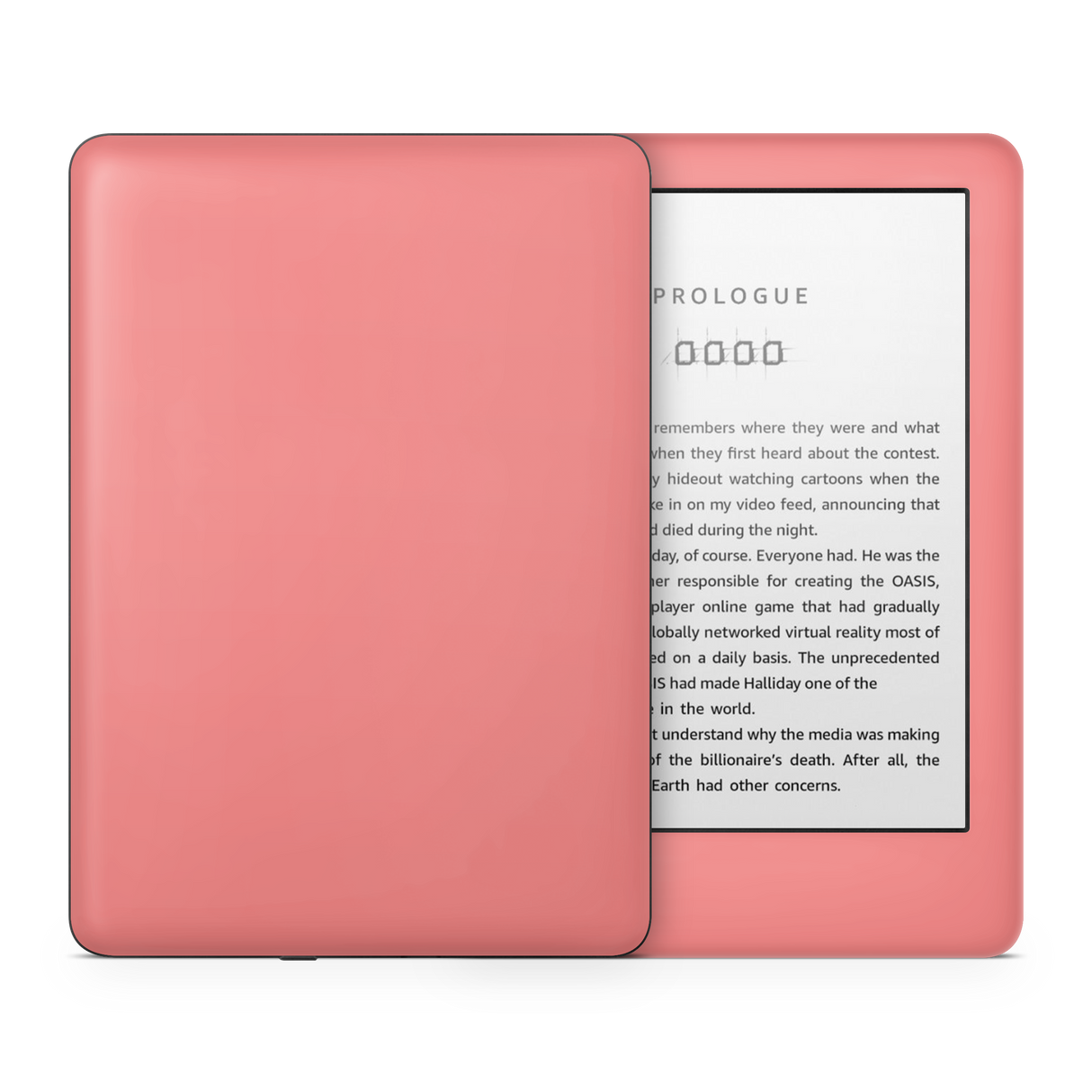 Light Coral Kindle eReader Skin