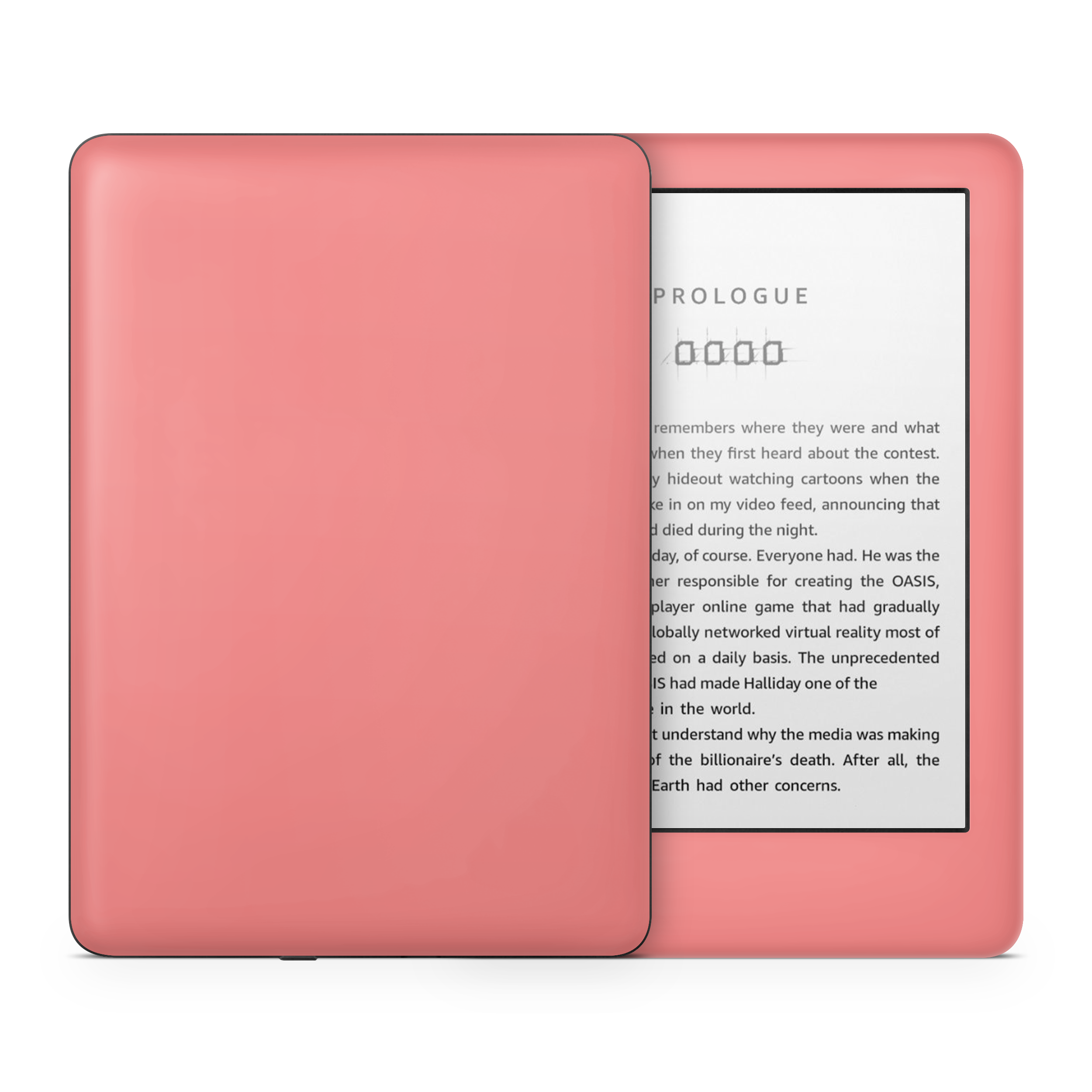 Light Coral Kindle eReader Skin