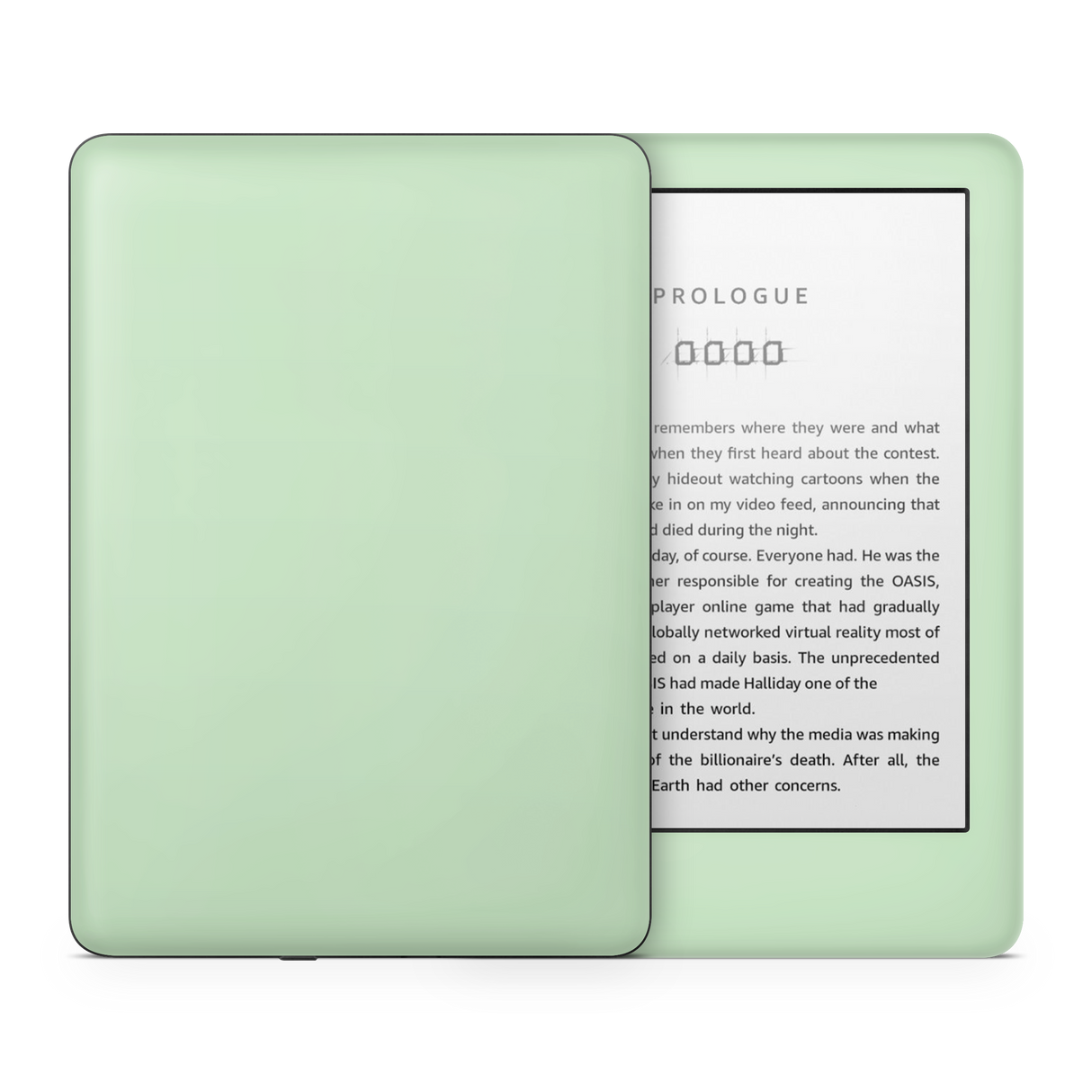 Pale Mint Kindle eReader Skin