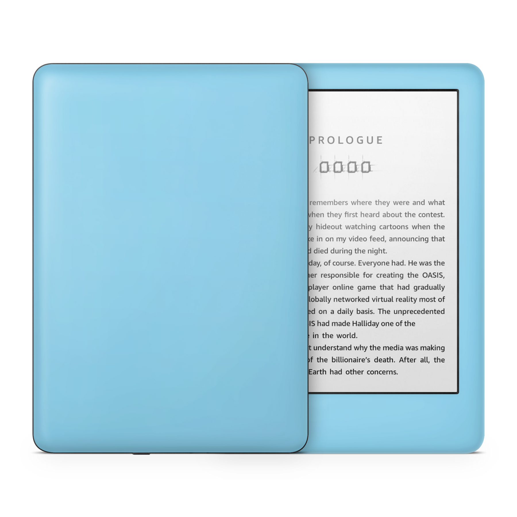 Sky Blue Kindle eReader Skin