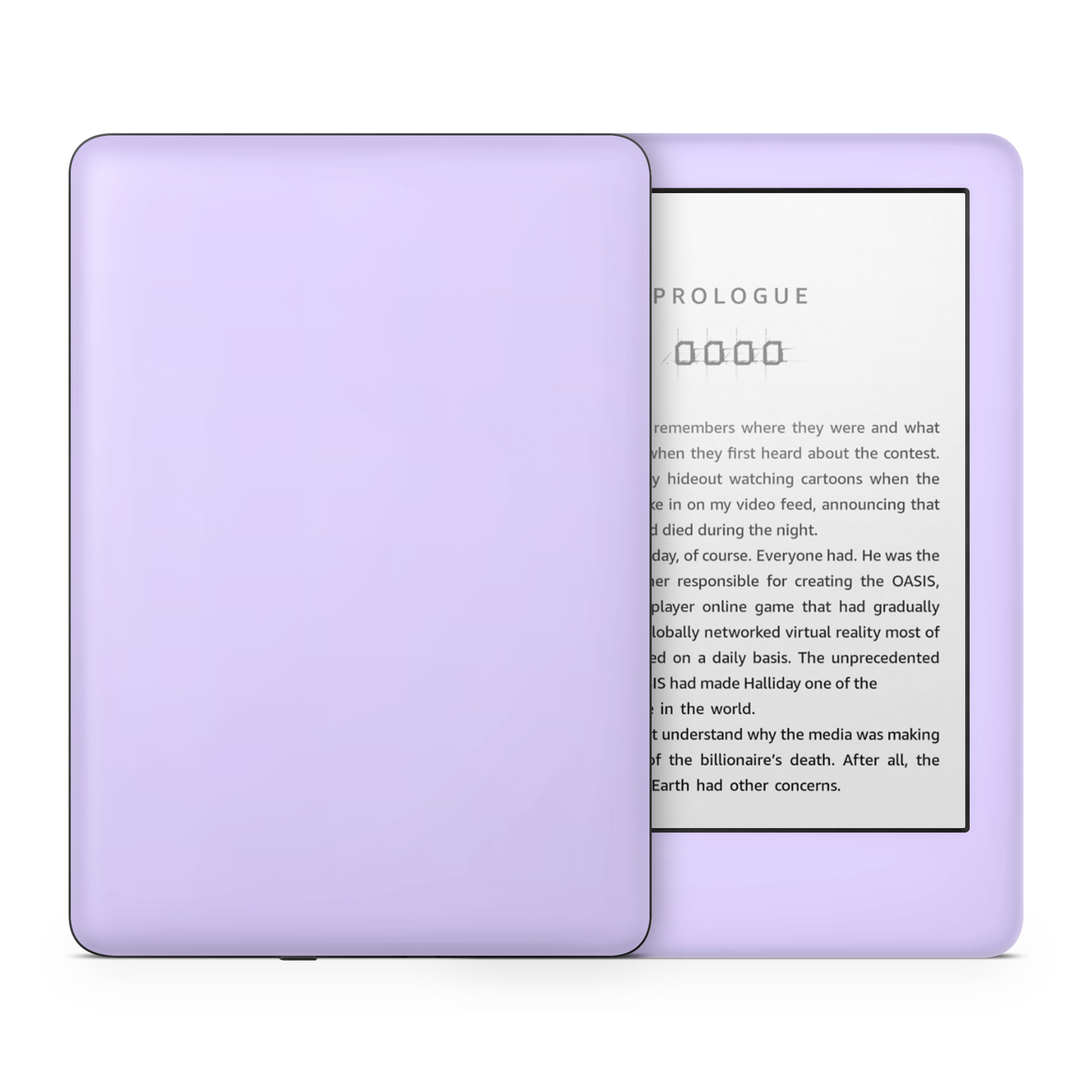 Light Lavender Kindle eReader Skin