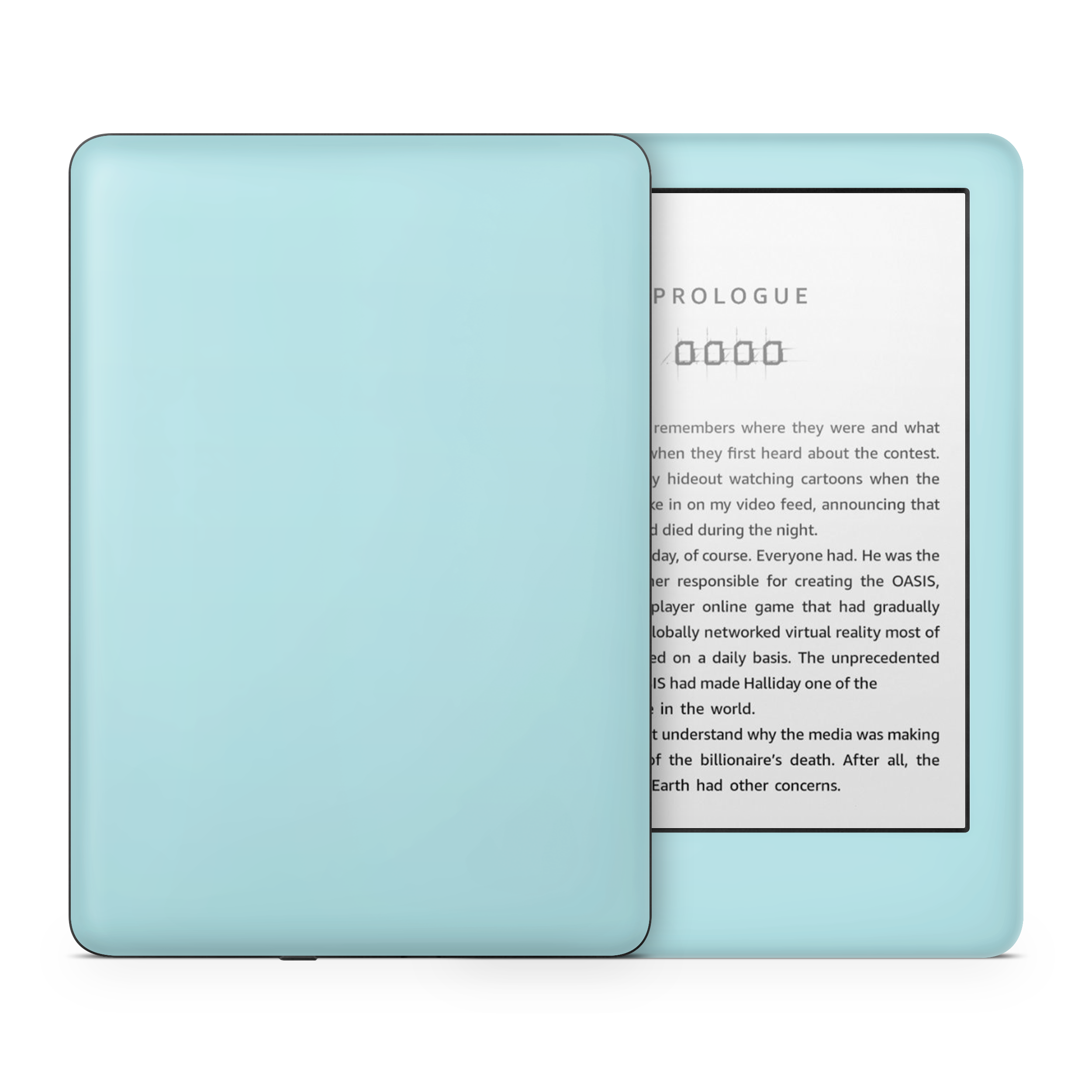 Powder Blue Kindle eReader Skin