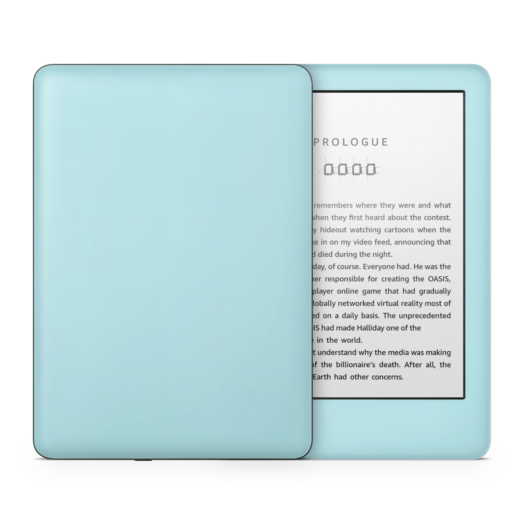 Powder Blue Kindle eReader Skin