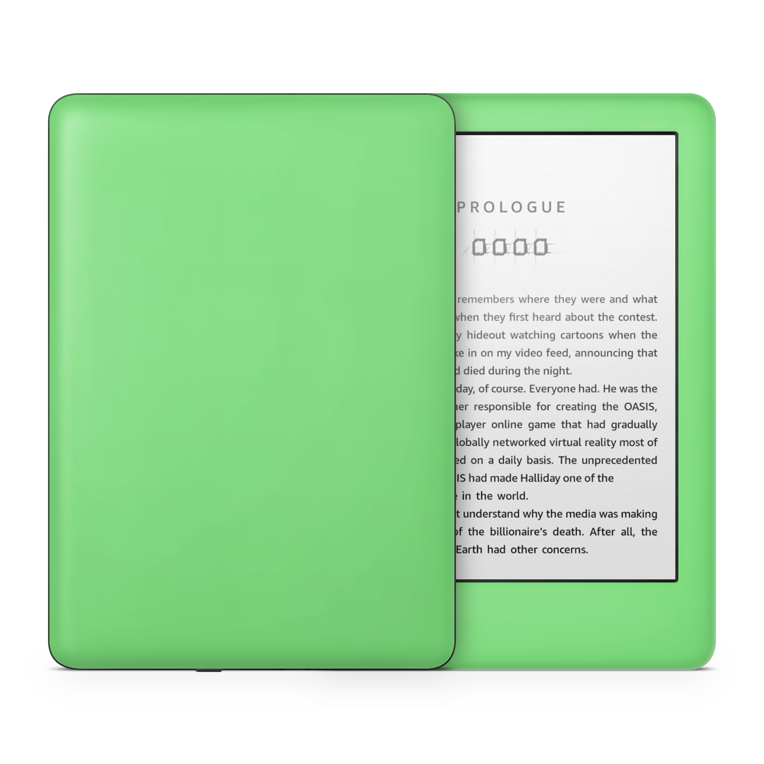 Pastel Green Kindle eReader Skin