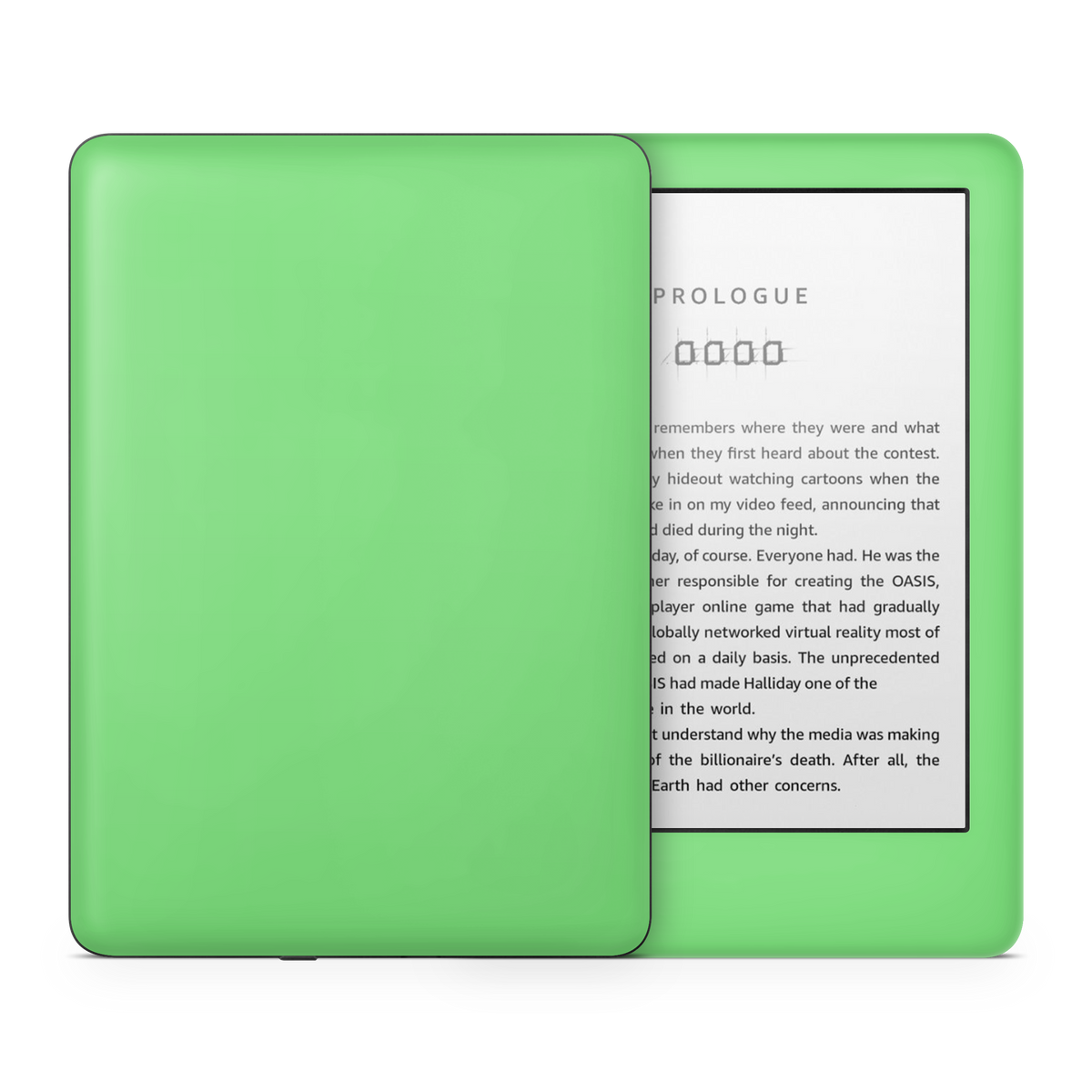 Pastel Green Kindle eReader Skin