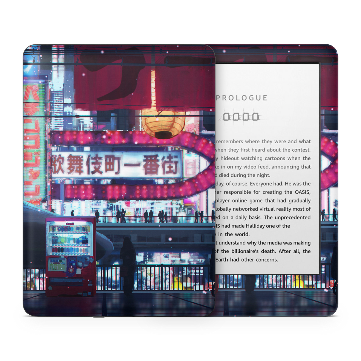 Cyberpunk Streets Kindle Skin