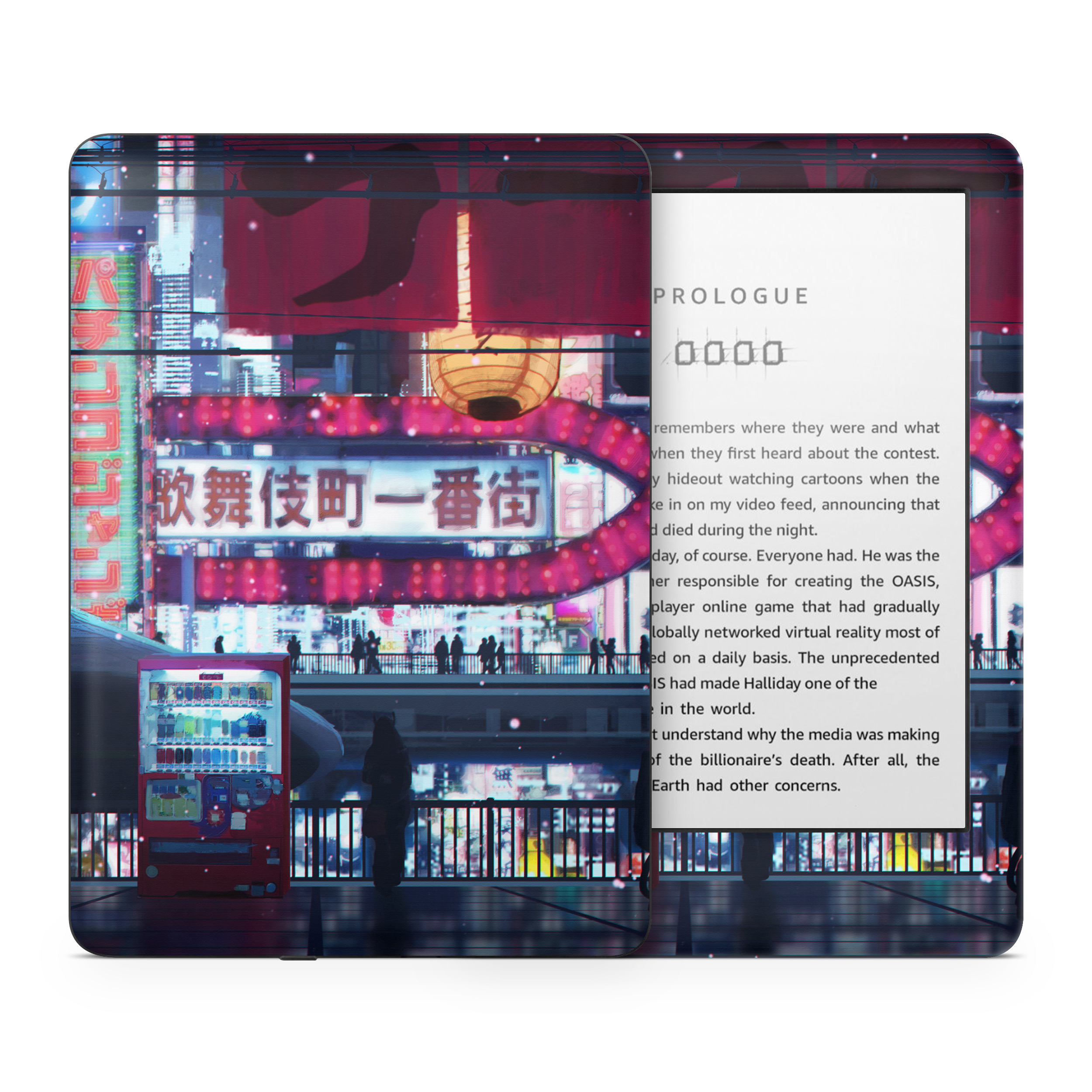 Cyberpunk Streets Kindle Skin