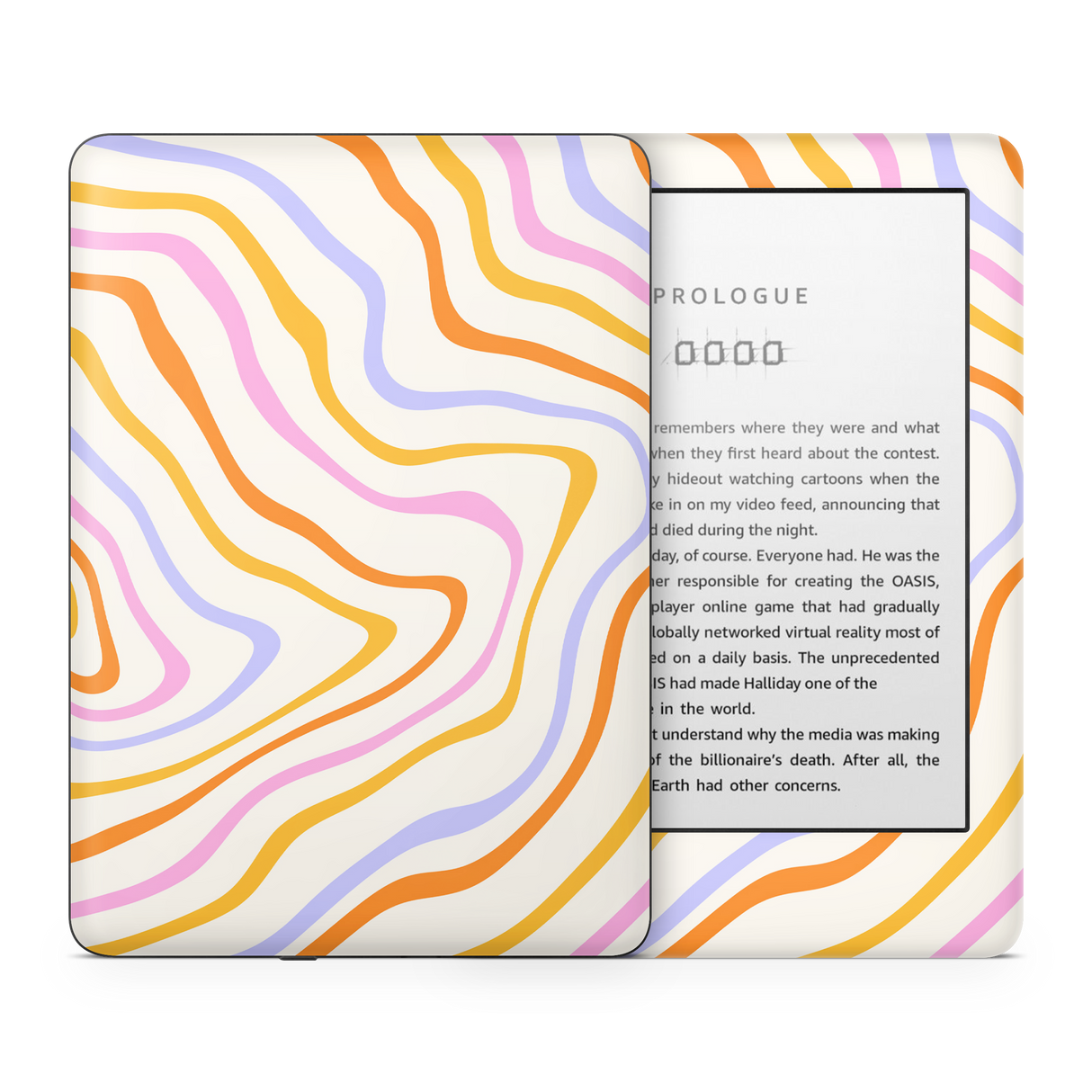 Abstract Rainbow Kindle Skin