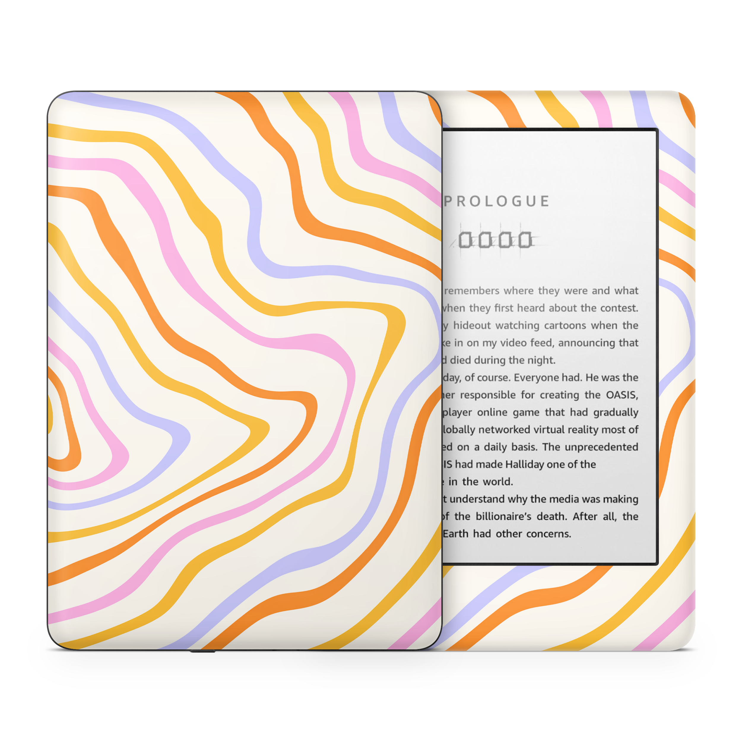 Abstract Rainbow Kindle Skin