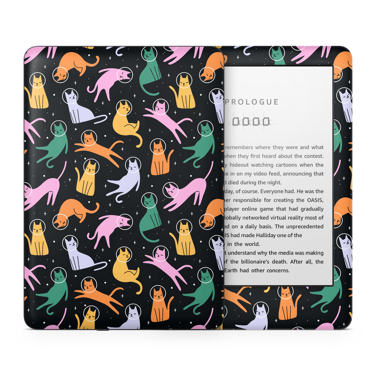 Cats Space Kindle Skin