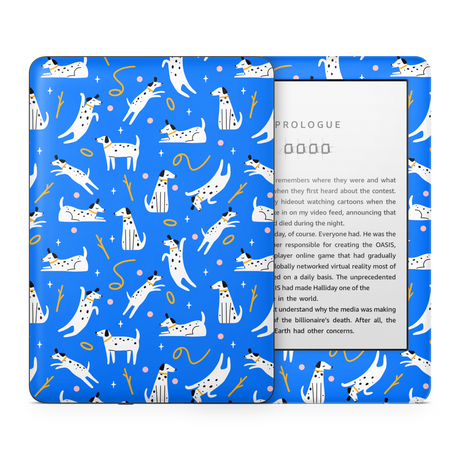 Cobalt Dog Kindle Skin