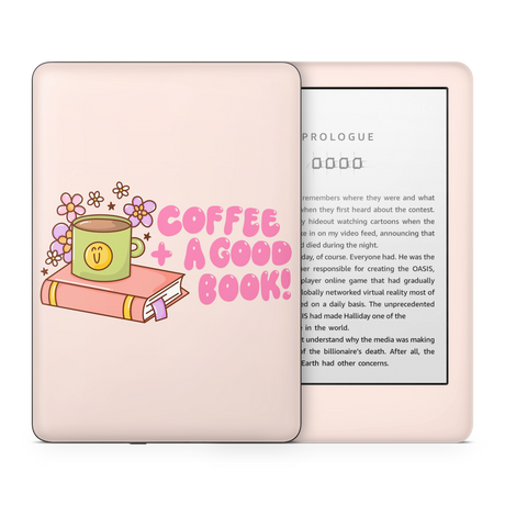 Coffee + Good Book Kindle Skin