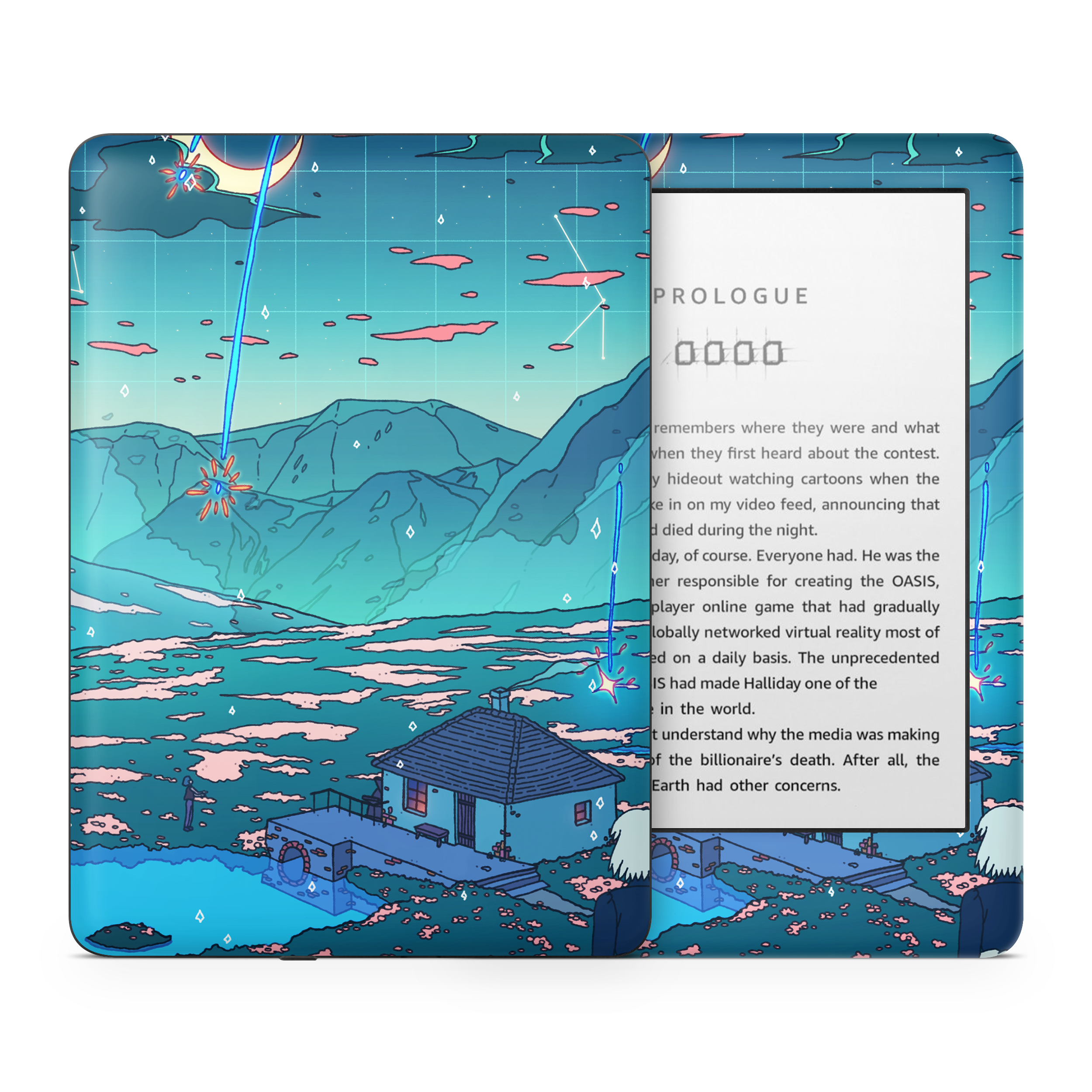 Crystal Shower Kindle Skin