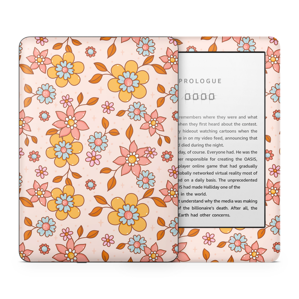 Fall Floral Kindle Skin
