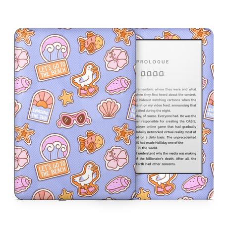 Patches Blue Kindle Skin