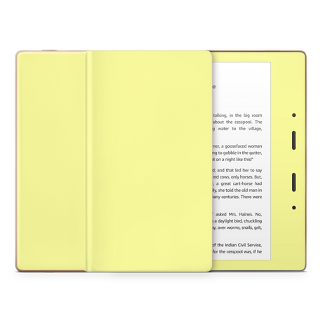 Pale Yellow Kindle eReader Skin