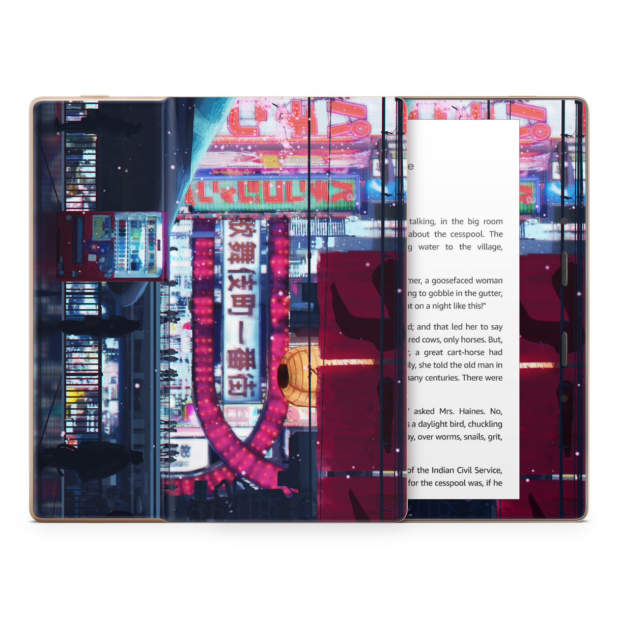 Cyberpunk Streets Kindle Skin