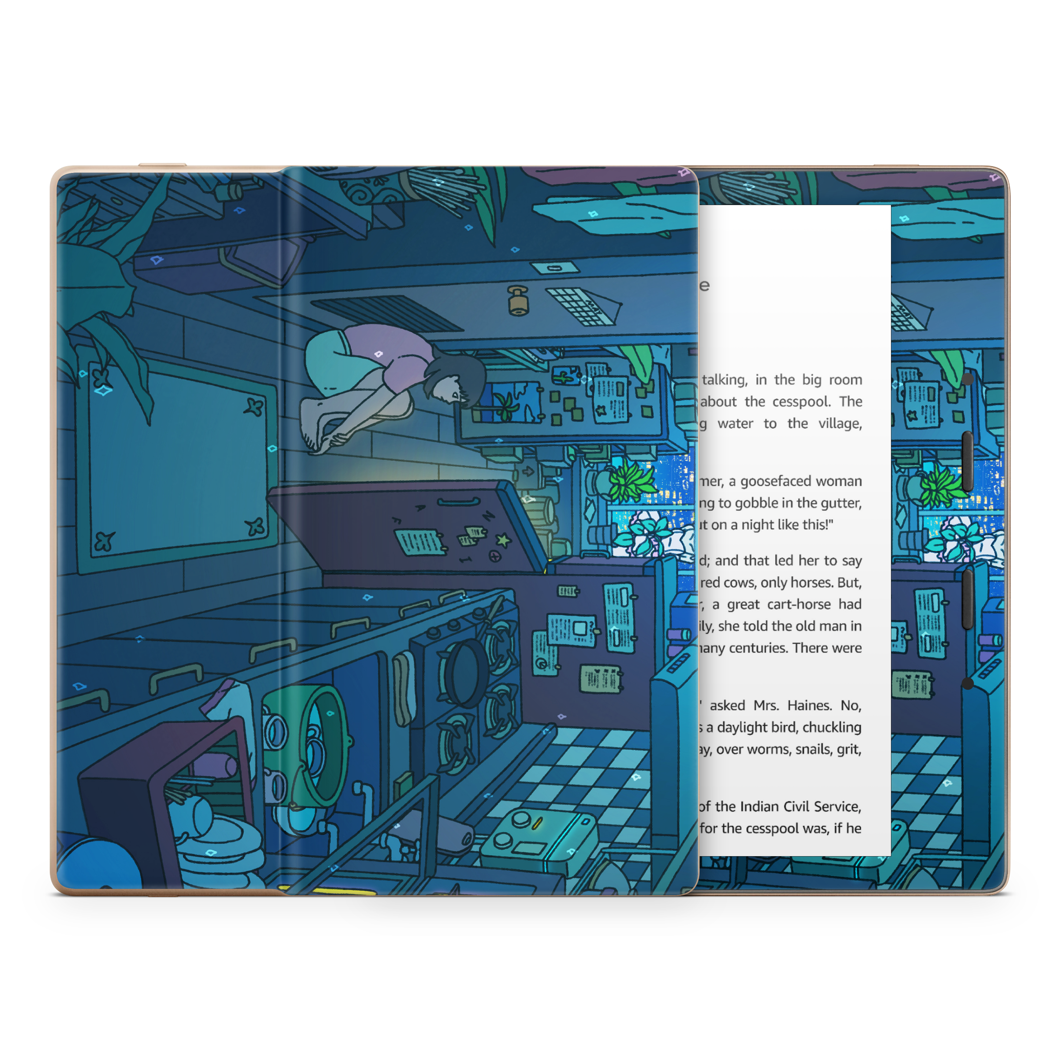Perfect Blue  Kindle Skin