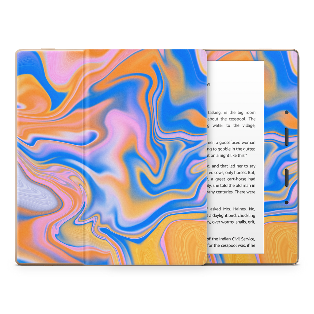 Blue Liquid Kindle Skin