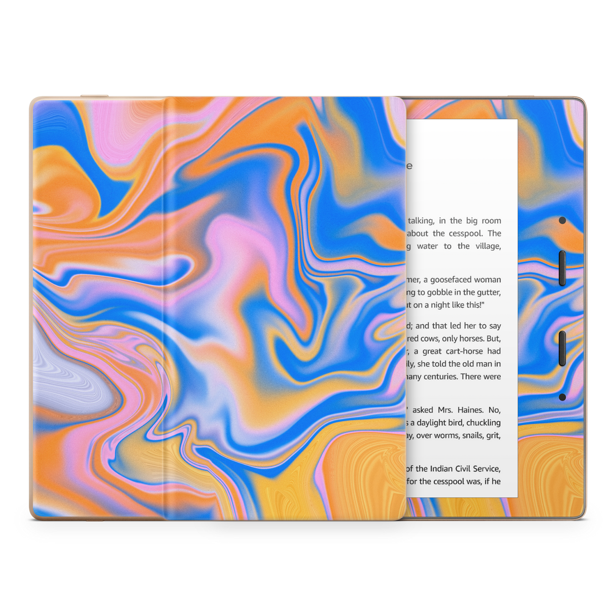 Blue Liquid Kindle Skin