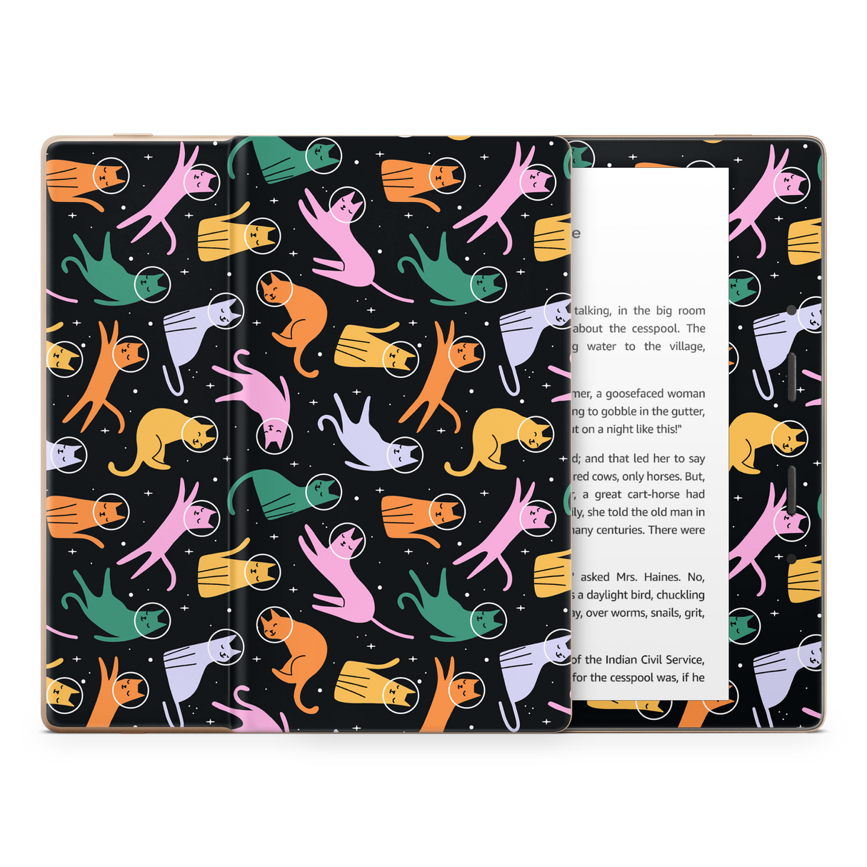 Cats Space Kindle Skin