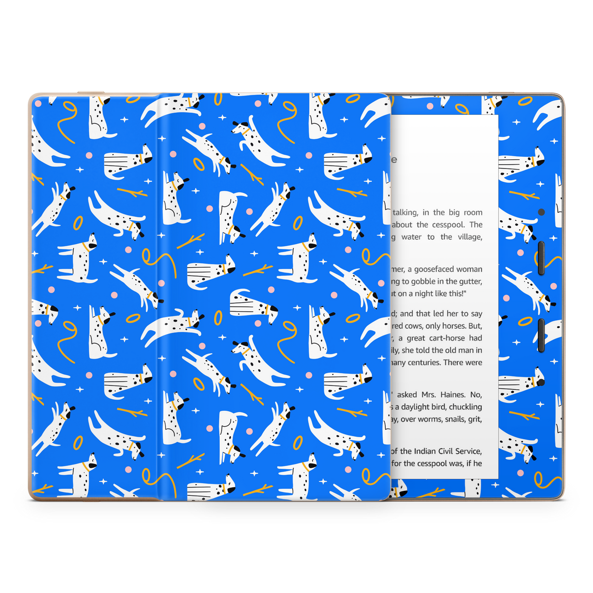 Cobalt Dog Kindle Skin