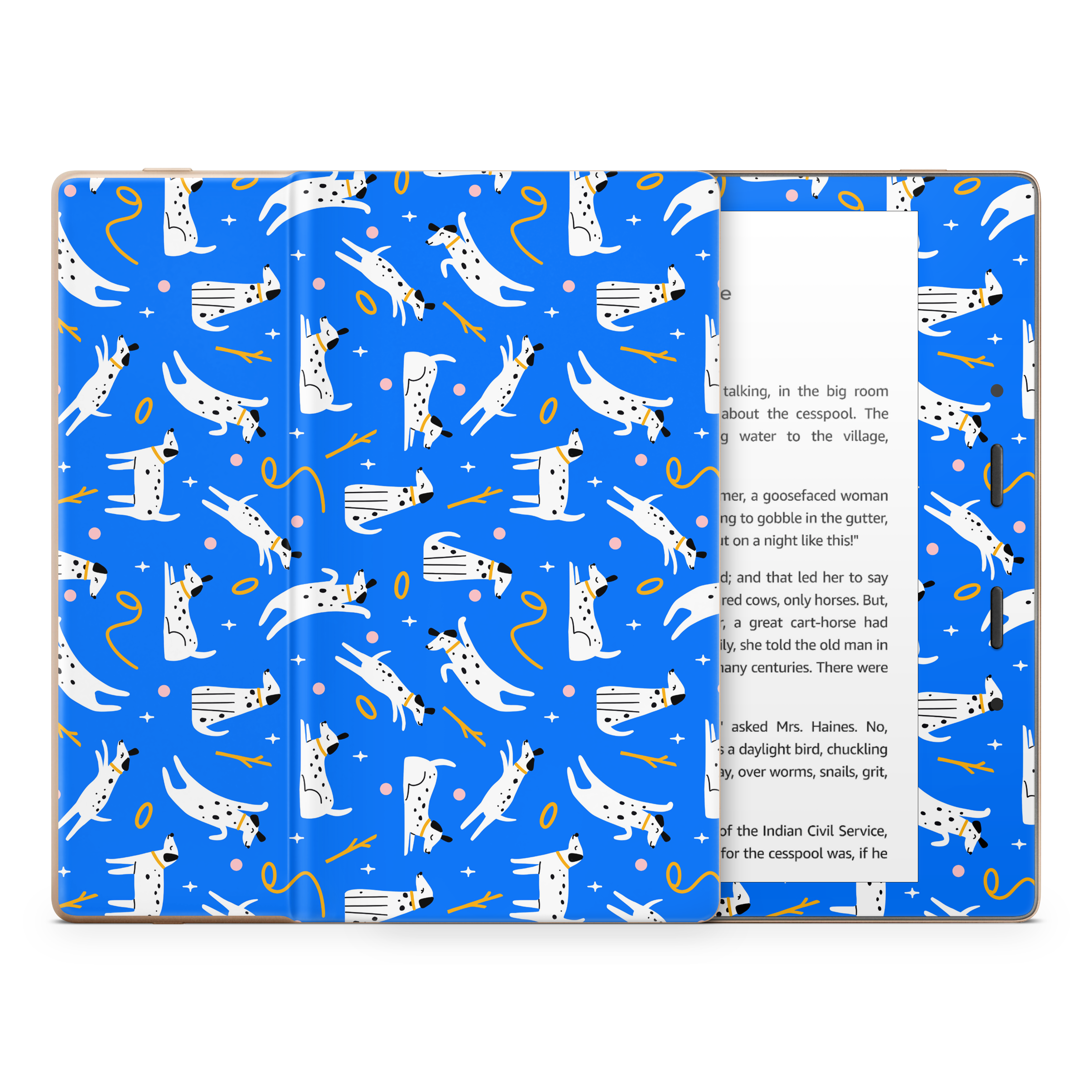 Cobalt Dog Kindle Skin
