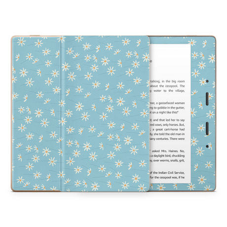 Daisy Blue Kindle Skin