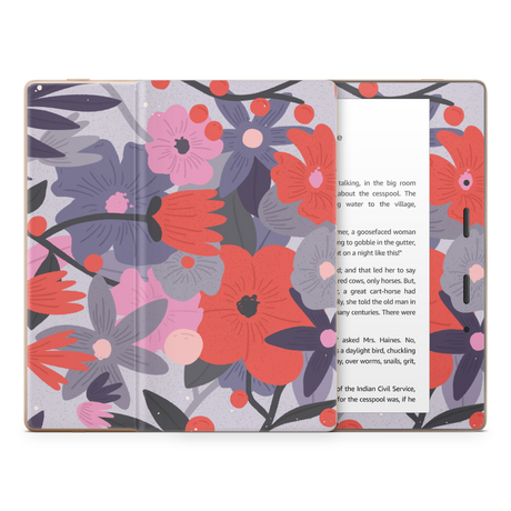 Purple Floral Kindle Skin