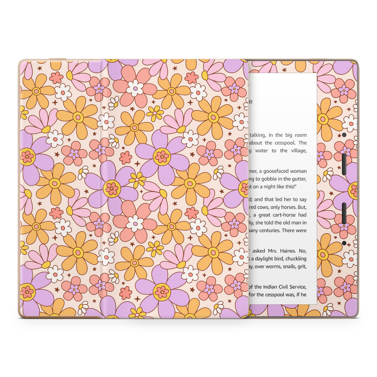 Groovy floral Kindle Skin