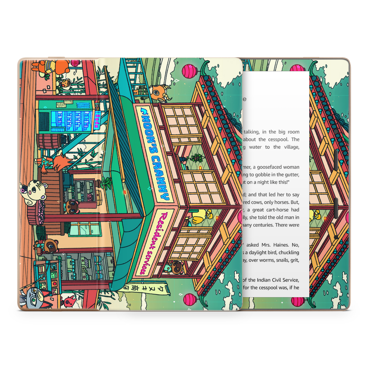 Animal Crossing Kindle Skin