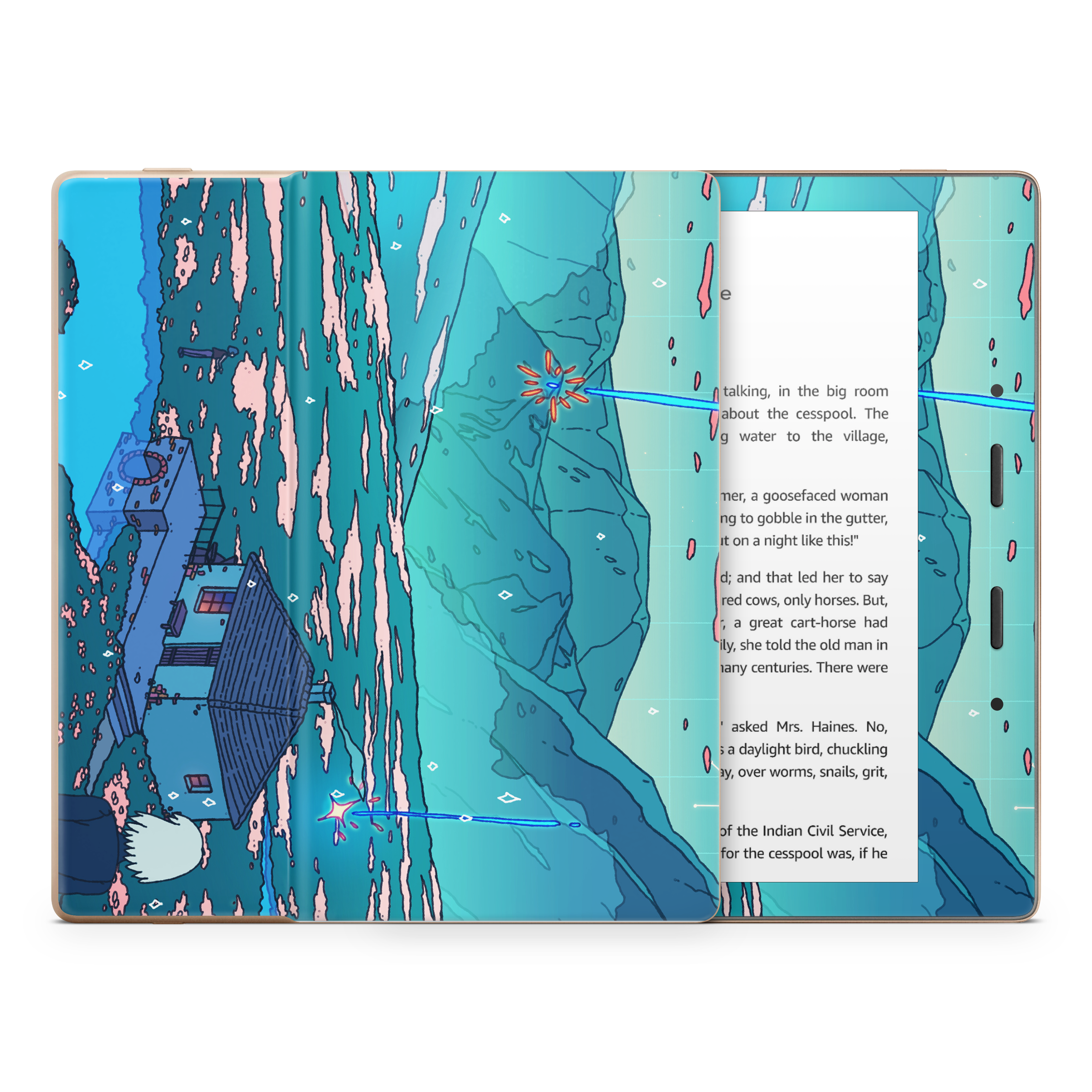 Crystal Shower Kindle Skin