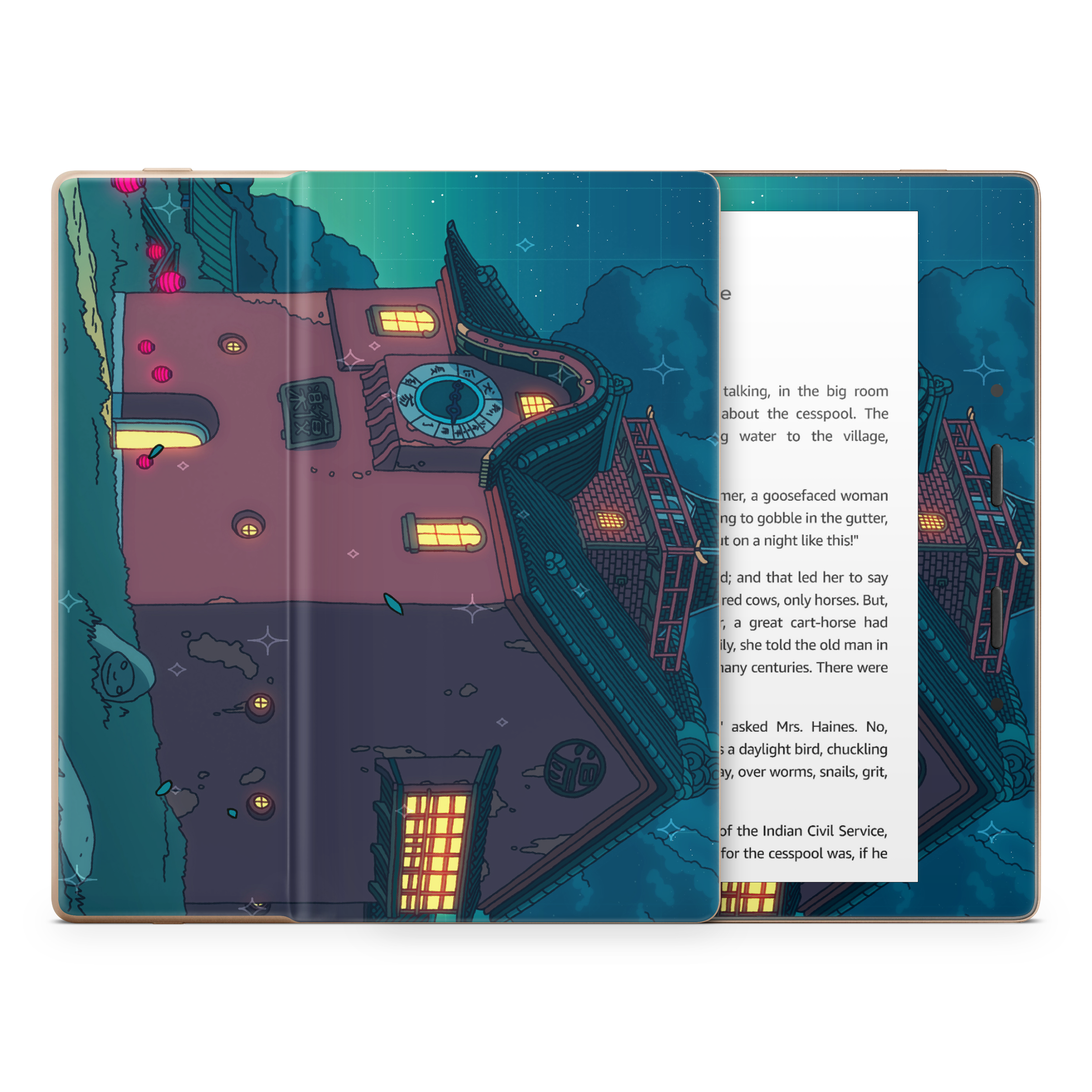 Spirited Entrace Night Kindle Skin