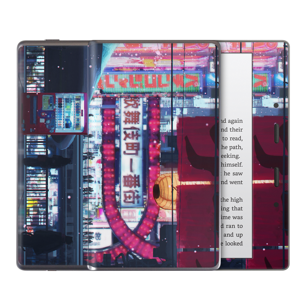 Cyberpunk Streets Kindle Skin