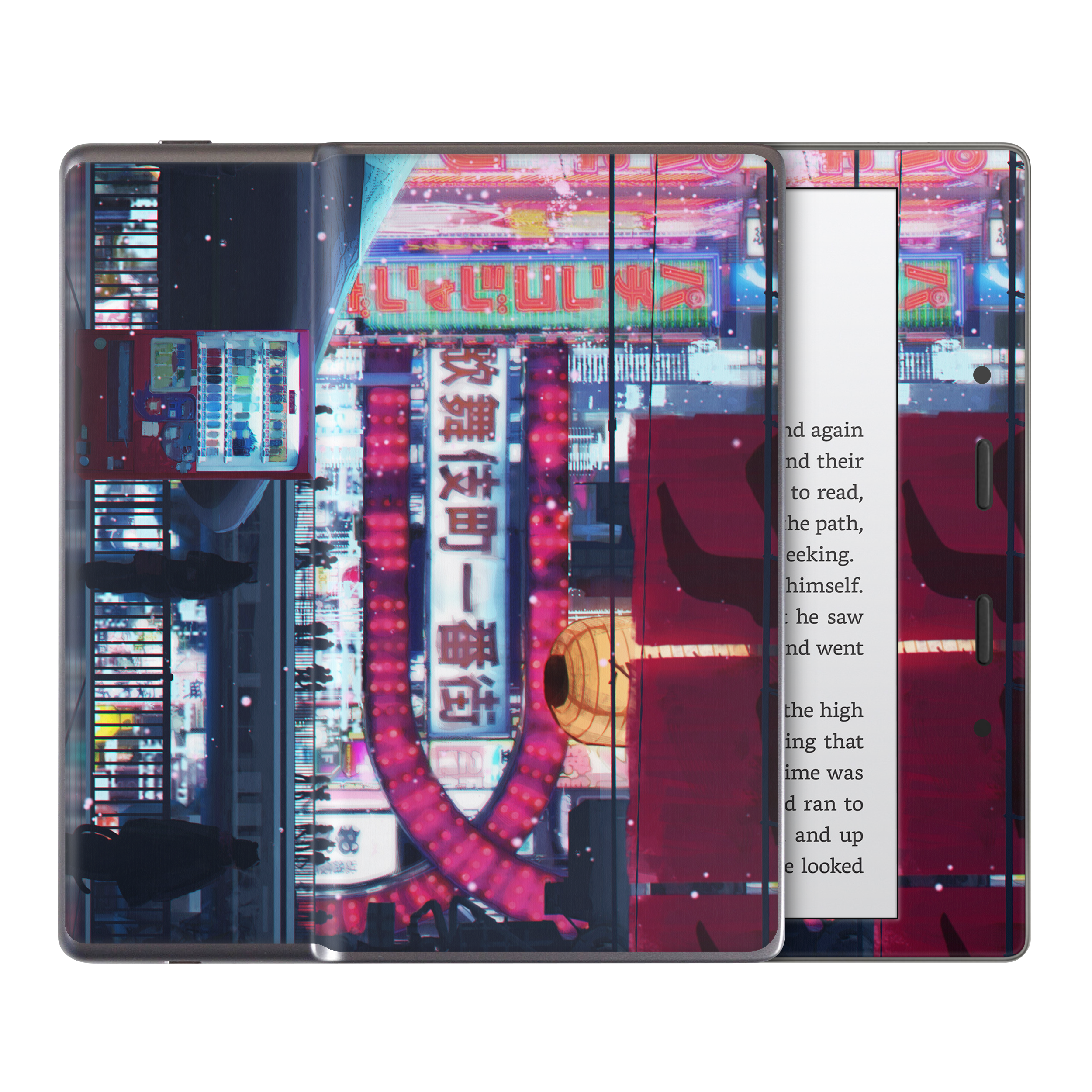 Cyberpunk Streets Kindle Skin
