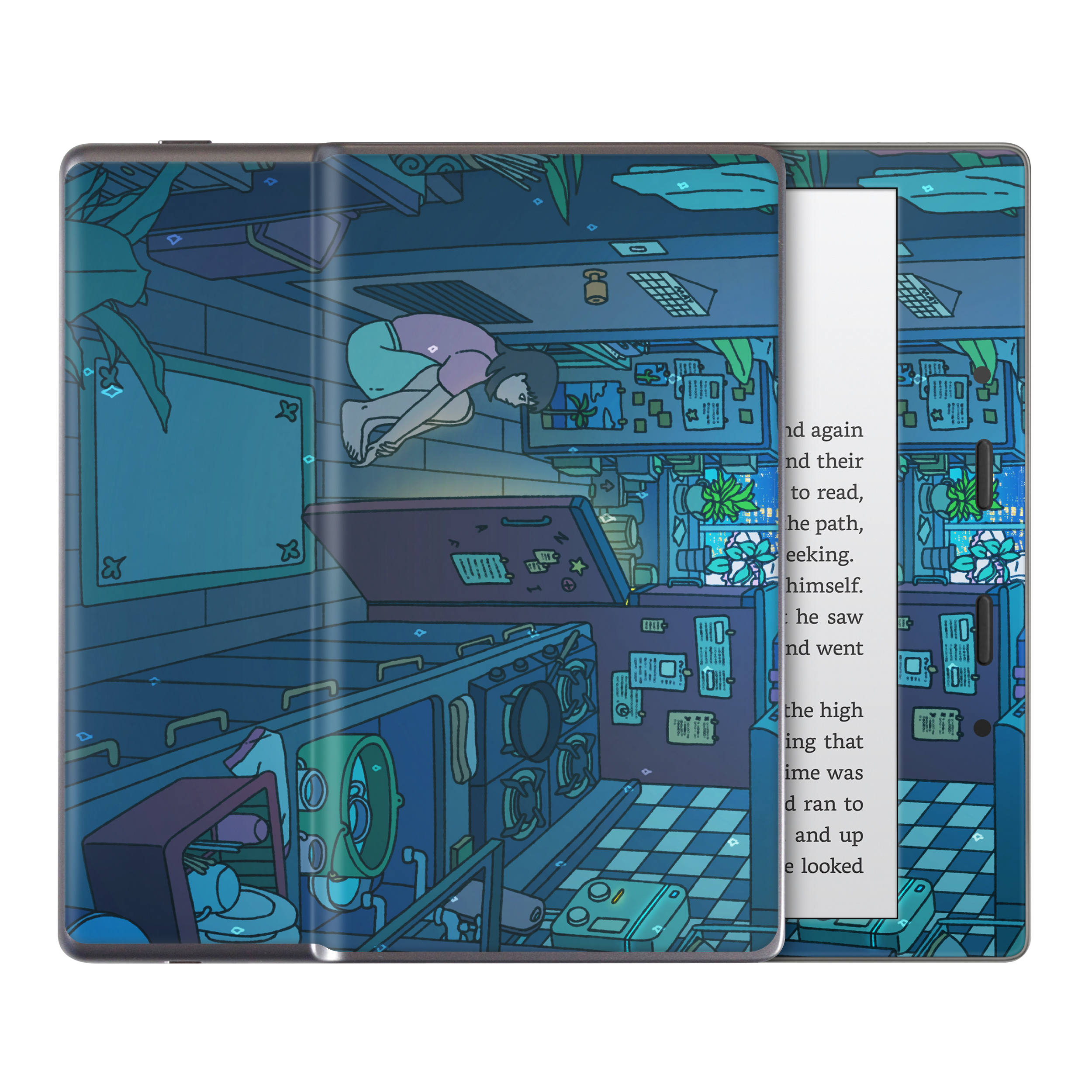 Perfect Blue  Kindle Skin
