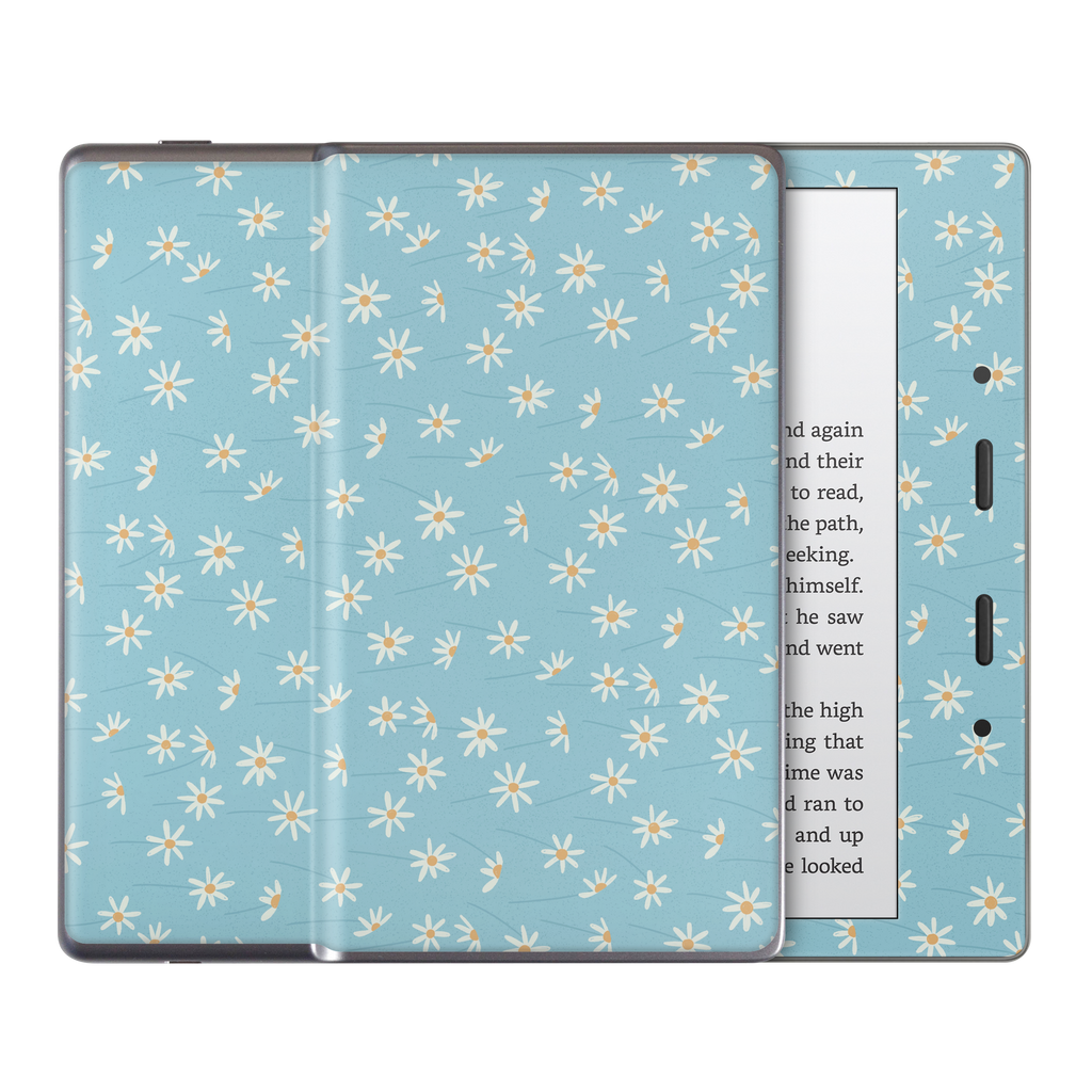 Daisy Blue Kindle Skin