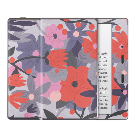 Purple Floral Kindle Skin